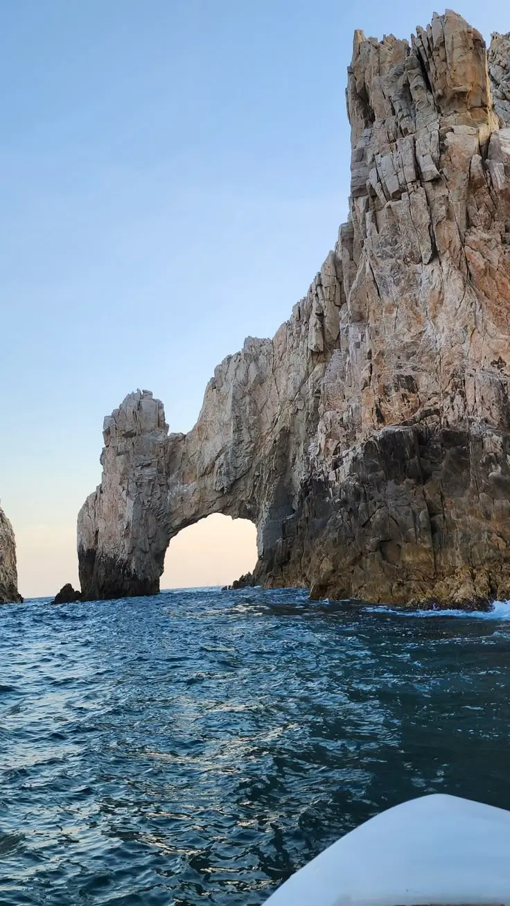 Desert coastline meeting the sea in Los Cabos