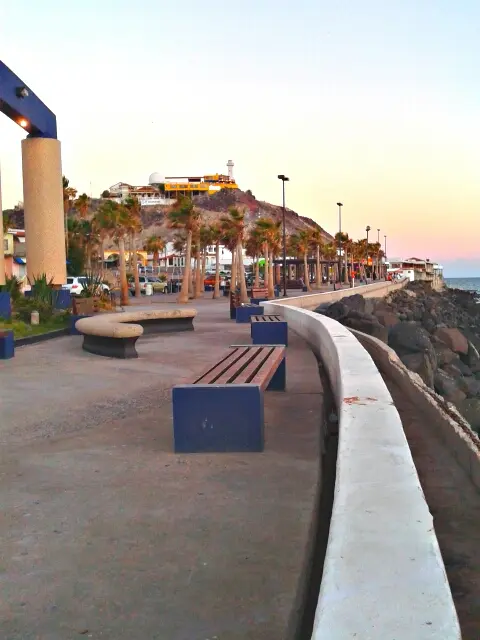 Malecón boardwalk by the Sea of Cortez in Puerto Peñasco