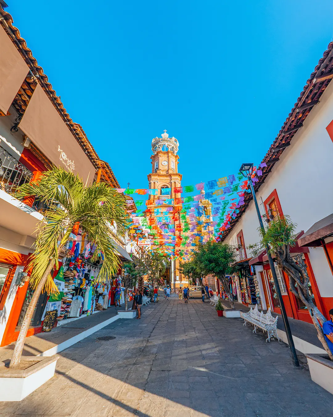 Beachfront scene in Puerto Vallarta